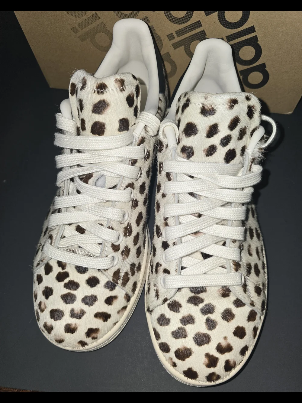 RARE!Adidas Stan Smith Pony Hair Leopard Sneakers | Men's 6.5 Fits 8 Womens! NEW